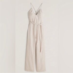 Abercrombie Striped Halter Jumpsuit